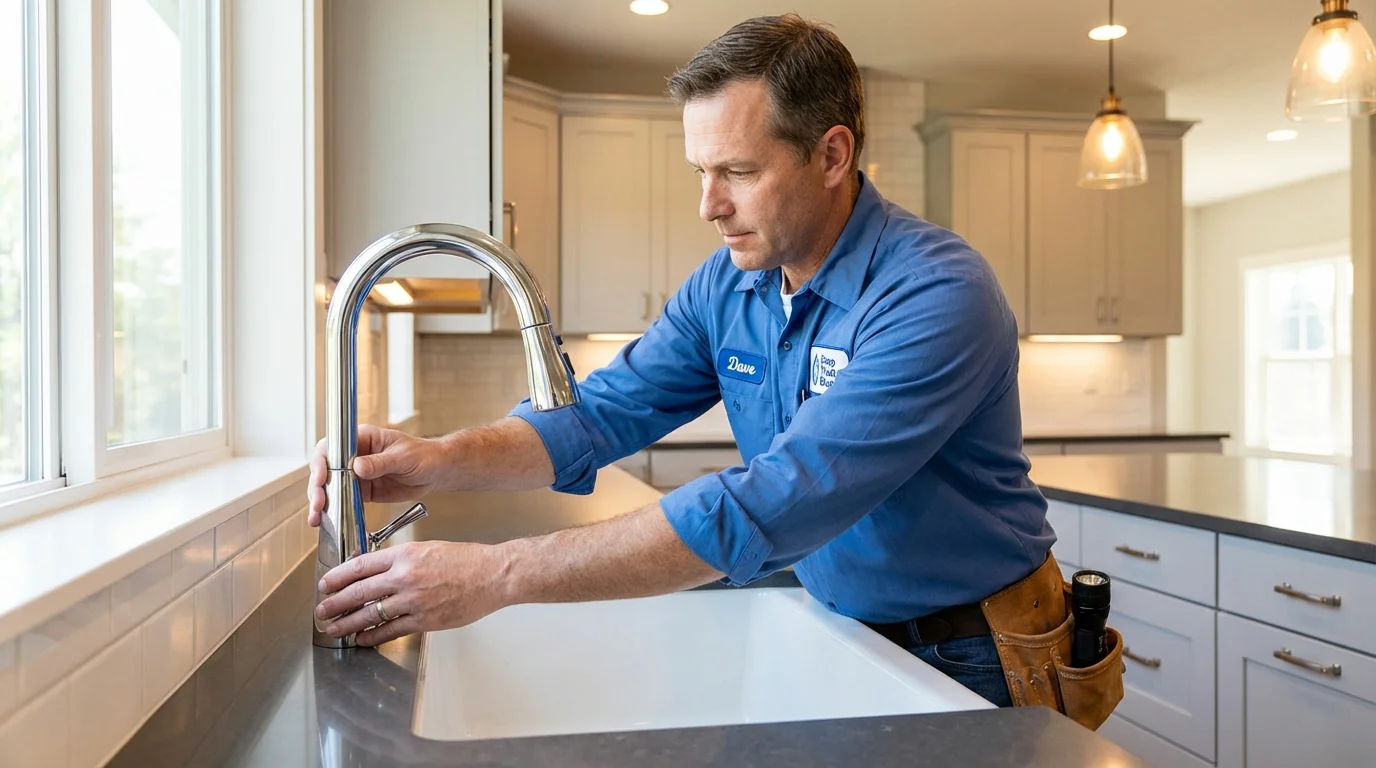 Kitchen faucet installation by Johns Plumbing LLC in Highmore