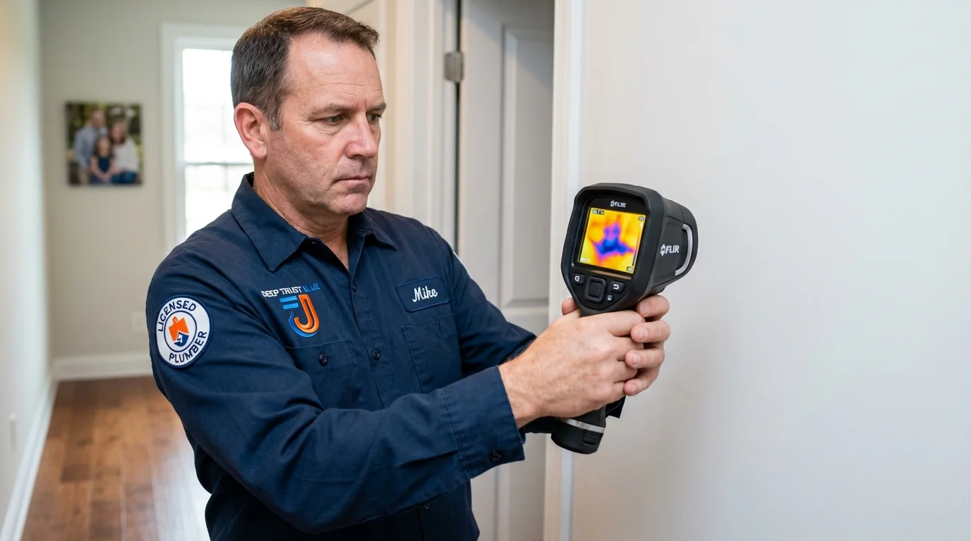 Thermal imaging leak detection by Johns Plumbing LLC in Highmore